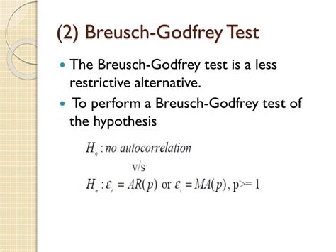 Breusch–Godfrey test .